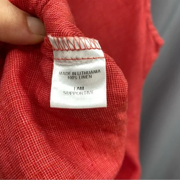 Flax Red Midi Dress - Picture 5 of 9